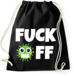 printfashion FUCK OFF CORONA - Sportzsák, Tornazsák - Fekete (10445773)
