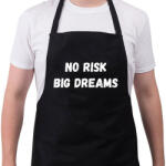printfashion No risk big dreams - Kötény - Fekete (16117154)