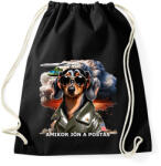 printfashion amikor jön a postás - TACSKÓ - Sportzsák, Tornazsák - Fekete (15217090)