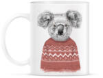 printfashion Winter koala (red) - Bögre - Fehér (790218)