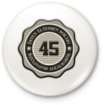 printfashion 45 - Kitűző, hűtőmágnes - Fehér (7220200)