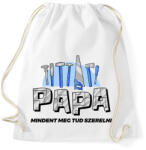 printfashion Papa a szerelő - Sportzsák, Tornazsák - Fehér (11905228)