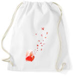 printfashion Blowing butterflies - Sportzsák, Tornazsák - Fehér (218173)