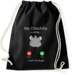 printfashion A csincsillám hív - Sportzsák, Tornazsák - Fekete (14486925)