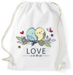 printfashion Love is in the air - Sportzsák, Tornazsák - Fehér (249591)