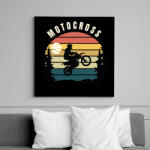 printfashion Motocross - Vászonkép - Fekete (6658542)