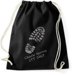 printfashion Chuck Norris itt járt - Sportzsák, Tornazsák - Fekete (1267570)