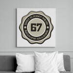 printfashion 67 - Vászonkép - Fehér (7190379)
