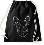 printfashion Francia bulldog - Sportzsák, Tornazsák - Fekete (950976)
