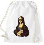 printfashion Mona lisa kebebbal - Sportzsák, Tornazsák - Fehér (5483989)