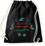 printfashion AZ első Karácsonyom - Apa - Sportzsák, Tornazsák - Fekete (9477819)