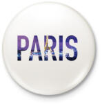 printfashion Paris - Kitűző, hűtőmágnes - Fehér (3082727)