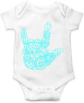 printfashion Love jel - Baba Body - Fehér (2297818)