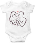 printfashion Boldog család - Baba Body - Fehér (4667411)