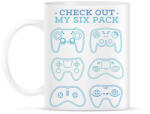 printfashion Gamer six pack - Bögre - Fehér (6150505)