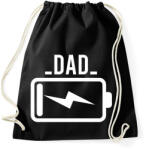 printfashion Battery - dad - Sportzsák, Tornazsák - Fekete (2026830)