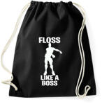 printfashion Floss Like A Boss - Sportzsák, Tornazsák - Fekete (1126871)