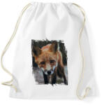 printfashion Róka portré - Sportzsák, Tornazsák - Fehér (4597875)