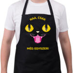printfashion Még egyszer - Kötény - Fekete (10459810)