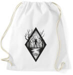 printfashion The Upside Down - Sportzsák, Tornazsák - Fehér (3730490)