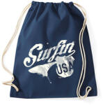 printfashion Szörf USA - Sportzsák, Tornazsák - Sötétkék (49502)