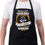 printfashion Legjobbak lesznek szakácsok - Kötény - Fekete (4931580)