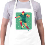 printfashion Karácsonyi focista - Kötény - Fehér (5741880)