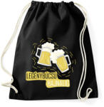printfashion Legénybúcsú hajnalig - Sportzsák, Tornazsák - Fekete (6208732)