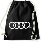 printfashion AUDI Love - Sportzsák, Tornazsák - Fekete (380332)