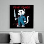 printfashion Michael MEOWers - Vászonkép - Fekete (16809905)
