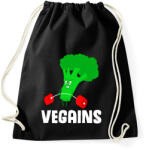 printfashion Vegans - Sportzsák, Tornazsák - Fekete (2063357)