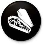 printfashion Halloween koporsó - Kitűző, hűtőmágnes - Fekete (3099062)