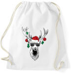 printfashion Menő szarvas - Sportzsák, Tornazsák - Fehér (2047648)