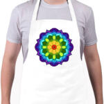 printfashion Mandala 5 - Kötény - Fehér (4905827)
