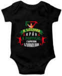 printfashion Portugál csapat - Baba Body - Fekete (10859217)