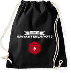 printfashion Hoztál új karakterlapot? - Sportzsák, Tornazsák - Fekete (2648634)