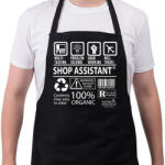 printfashion Shop assistant - Kötény - Fekete (8809479)
