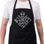 printfashion Trónok harca klánok - Kötény - Fekete (4918255)