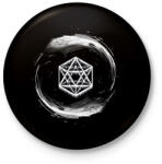 printfashion Közeleg a tél - Kitűző, hűtőmágnes - Fekete (3104032)