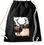 printfashion Szarvas - Sportzsák, Tornazsák - Fekete (4597877)