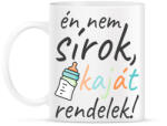 printfashion Nem sírok - Bögre - Fehér (2769302)