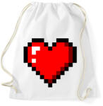 printfashion Minecraft szív - Sportzsák, Tornazsák - Fehér (4333669)