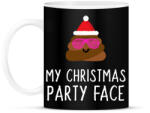 printfashion MY CHRISTMAS PARTY FACE - Bögre - Fekete (10827246)