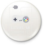 printfashion Level 15 completed - Kitűző, hűtőmágnes - Fehér (5225380)