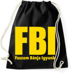 printfashion FBI - Sportzsák, Tornazsák - Fekete (1855775)