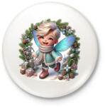 printfashion Fiútündér - Kitűző, hűtőmágnes - Fehér (15468589)