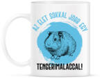 printfashion Az élet sokkal jobb egy tengerimalaccal - Bögre - Fehér (7091134)