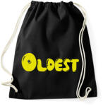 printfashion Oldest - Legidősebb tesó - Sportzsák, Tornazsák - Fekete (7013343)