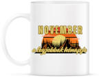 printfashion November a legjobbak hónapja - Bögre - Fehér (16853418)