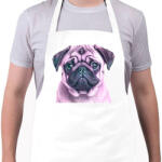 printfashion mopsz - Kötény - Fehér (14043333)